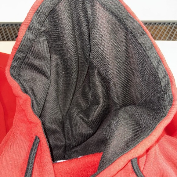 Polo Ralph Lauren Red Zip Hoodie Men's 2XL Full Zip Black Logo Sweatshirt Fleece - Picture 12 of 12